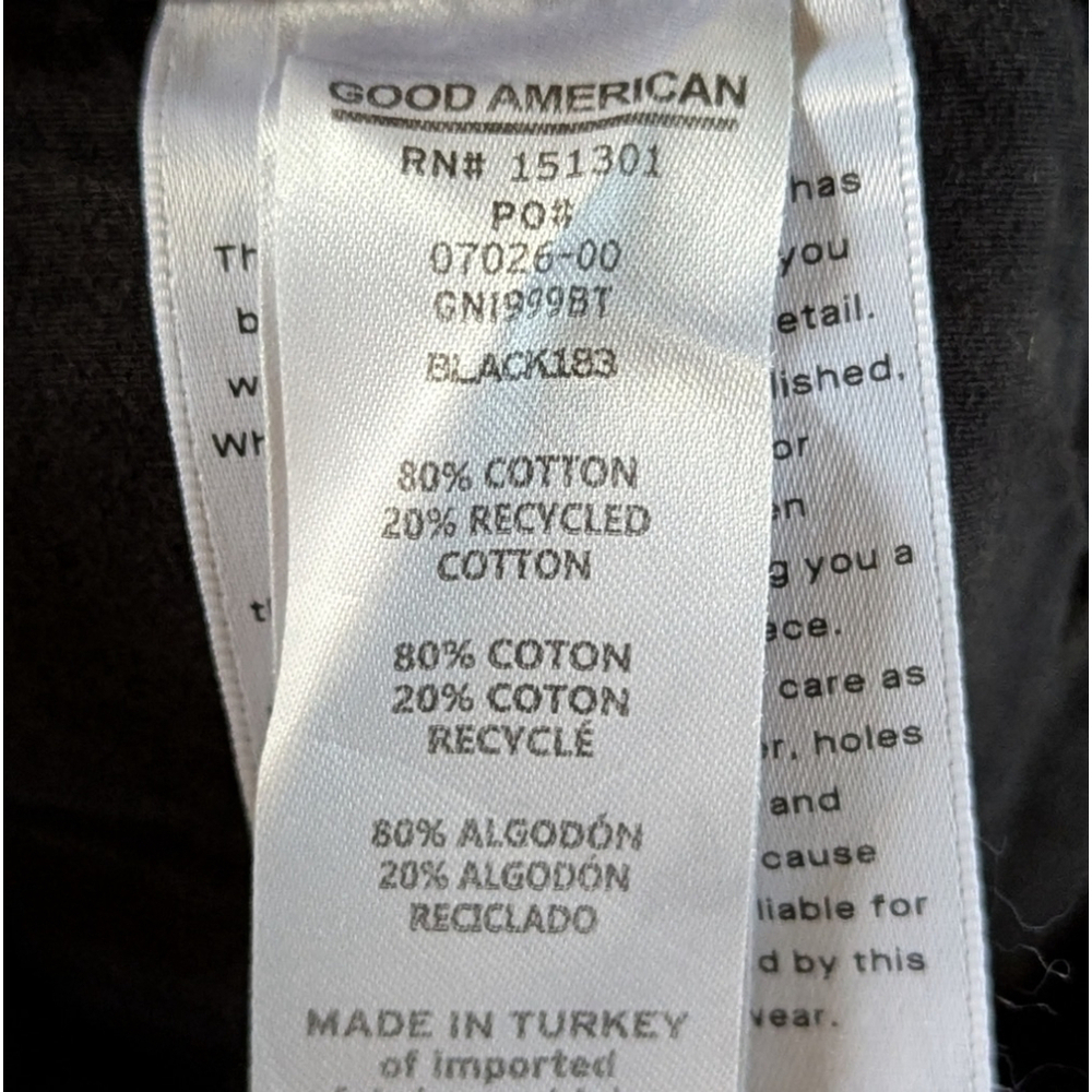 Good American Good ‘90s Jeans Relaxed Fit Vintage Black Denim Women’s Sz 6 / 28 - Picture 11 of 15